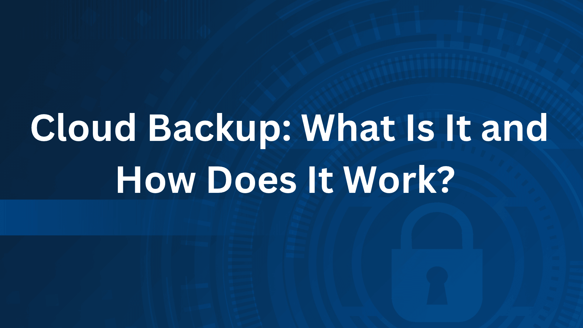 cloud backup